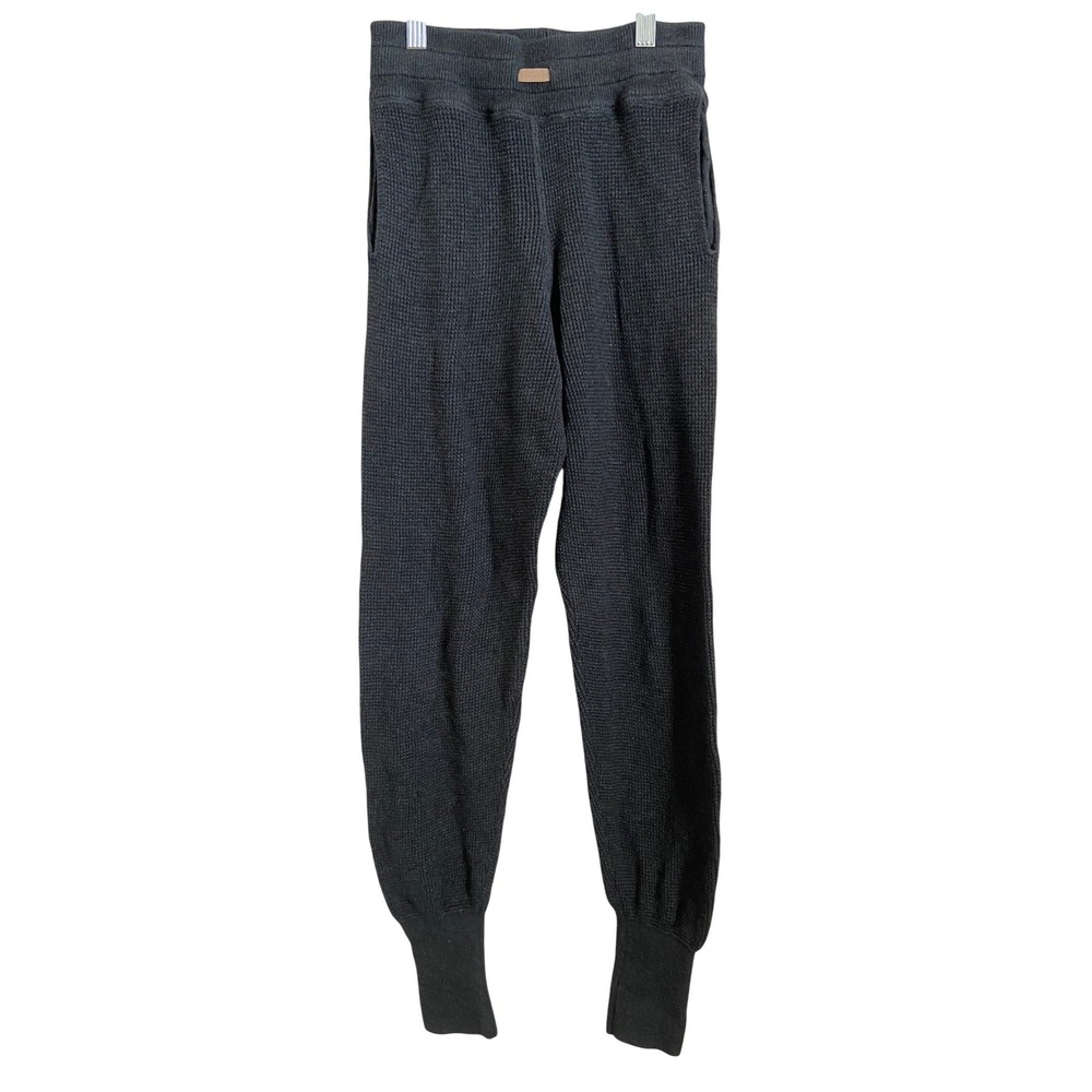 LUNYA Dark Gray Waffle Knit Thermal Lounge Pants Size XS Alpaca Cotton Blend